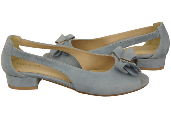 Dámské sandály Light Blue Natural Suede Leather 994 s kombinací stylu a pohodlí ElitaBut