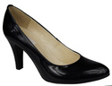 Dámská obuv Dámské kožené lodičky Black Lacquered 764 ElitaBut