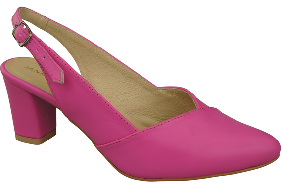Dámská obuv Fuchsia Stiletto Sandály z přírodní kůže 217 ElitaBut