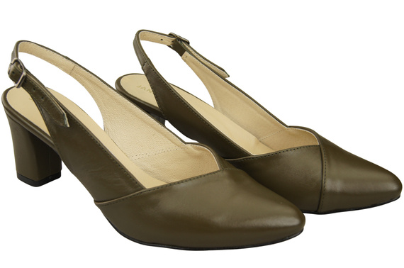 Dámská obuv Olive Stiletto Sandály Natural Leather 217 ElitaBut