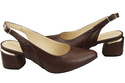 Dámská obuv Chocolate Sandals Natural Leather 196 ElitaBut