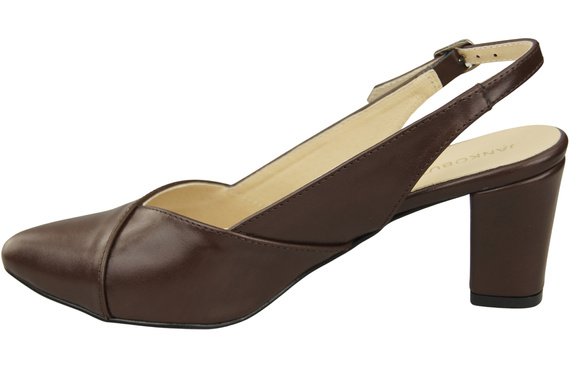Dámská obuv Chocolate Stiletto Sandály Natural Leather 217 ElitaBut