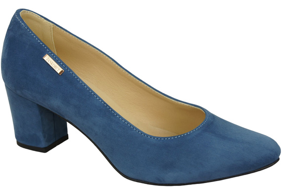Dámská obuv Blue Suede Natural Leather pumps 106 ElitaBut