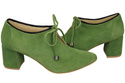 Dámská obuv Pistachio Half Boots Natural Velour Leather 183 ElitaBut
