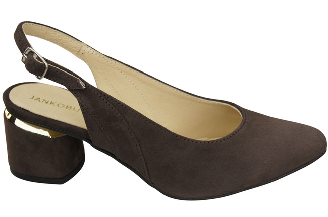 Dámské sandály z přírodní semišové kůže Čokoládová elegance a pohodlí 196 od ElitaBut