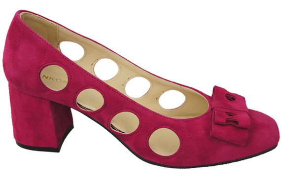 Dámská obuv Fialové lodičky z přírodní semišové kůže 182 ElitaBut