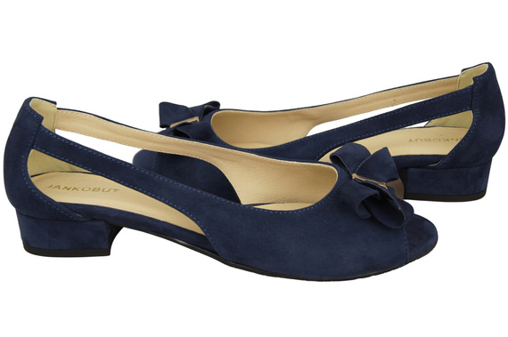 Dámské sandály Navy Blue Natural Suede Leather 994 s kombinací stylu a pohodlí ElitaBut