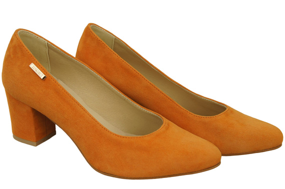 Dámská obuv Orange Natural Suede Leather 106 ElitaBut