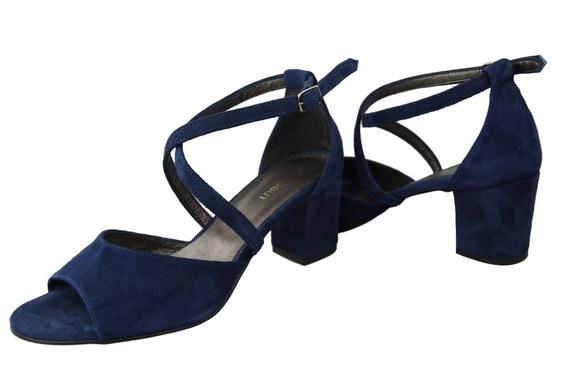 Dámská obuv Sandály Námořnická modrá semišová kůže 111 ElitaBut