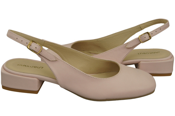 Dámská obuv Sandály Pink Powder Flat Heel Natural Leather 206 ElitaBut