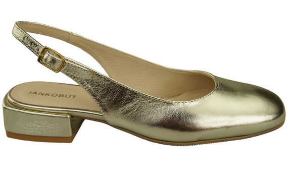 Dámské sandály na plochém podpatku z přírodní kůže 206 ElitaBut