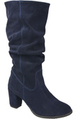 Dámské boty Navy blue leather Velour 141 ElitaBut