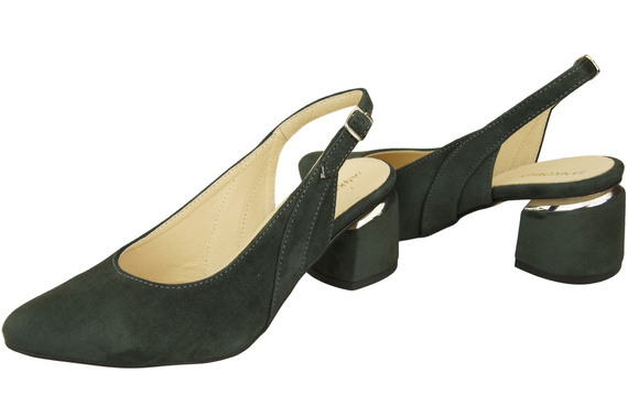 Dámské sandály z přírodní semišové kůže Graphite Elegance and Comfort 196 From ElitaBut