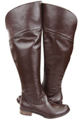 Obuv Dámské kozačky Chocolate Musketeers High over the knee natural leather 638 ElitaBut