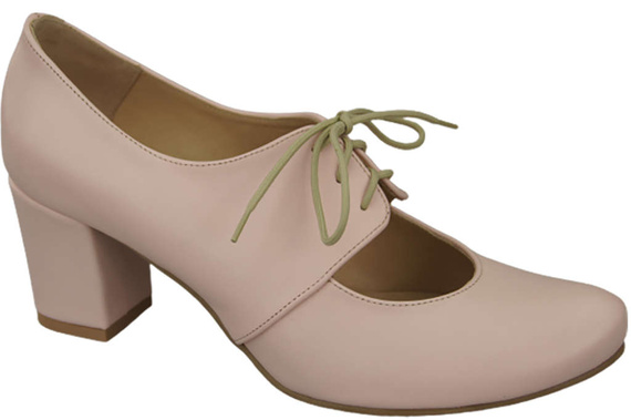 Obuv Dámské polobotky z přírodní kůže Powder pink 161 ElitaBut