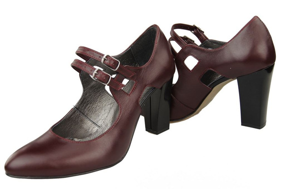 Dámská obuv Maroon Natural Leather 105 ElitaBut