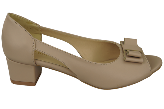 Dámská obuv Sandály Cappuccino celokožená 145 ElitaBut