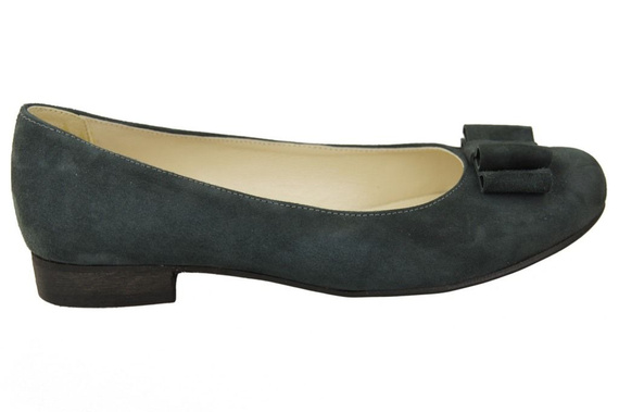 Dámská obuv Balerina Dámské boty Graphite leather Suede 126 ElitaBut