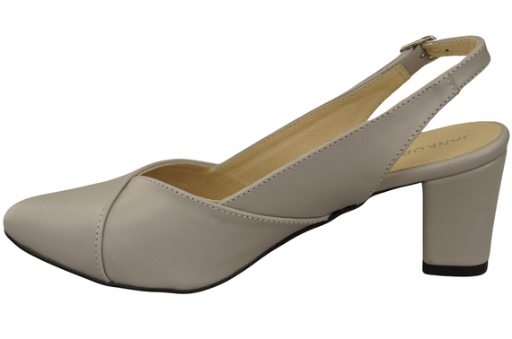 Dámská obuv Sandály Light Ash na podpatku Přírodní kůže 217 ElitaBut