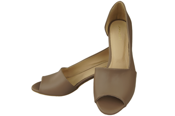 Dámská obuv Sandály Cappuccino Přírodní kůže 147 ElitaBut