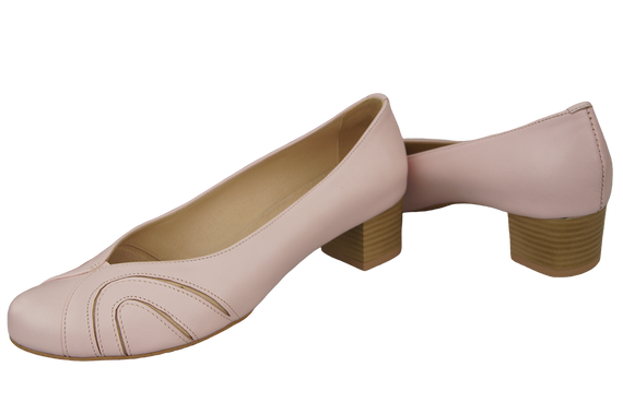 Dámská obuv Dámské kožené lodičky Powder pink 786 ElitaBut