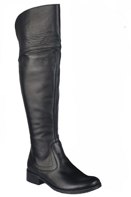 Dámské boty Black Musketeers High over the knee natural leather 638 ElitaBut