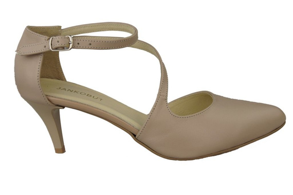 Dámská obuv Sandály Nízké Stiletto Přírodní kůže Cappuccino Lico 990 ElitaBut