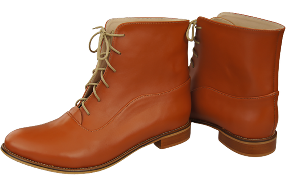 Dámské kozačky červené Jaro/podzim přírodní kůže 155 L ElitaBut