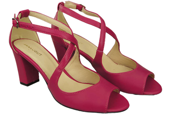 Dámská obuv Fialové sandály Přírodní kůže 186 ElitaBut