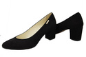 Dámská obuv Black Suede Natural Leather pumps 106 ElitaBut