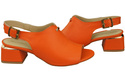 Dámská obuv Sandály Orange gold buckle Natural leather 198 ElitaBut