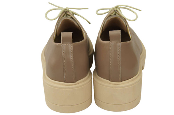 Obuv Dámské šněrovací boty Cappuccino Dark Leather Natural 180 ElitaBut