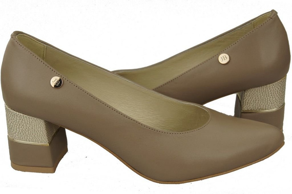 Dámská obuv Cappuccino lodičky Přírodní kůže 142 ElitaBut