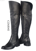 Dámské boty Black Musketeers High over the knee natural leather 638 ElitaBut
