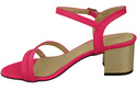 Dámská obuv Neon Pink Natural Leather 197 Smyslně odhalující sandály ElitaBut