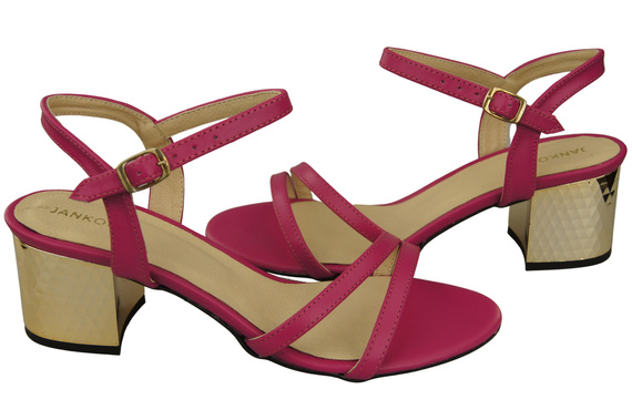 Dámská obuv Fialové přírodní kůže 197 Smyslně odhalující nohy Sandály ElitaBut