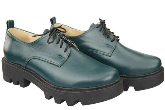 Dámská obuv Šněrovací obuv Malachite kůže Natural 180 ElitaBut