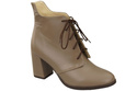Obuv Dámské boty Cappuccino Dark Lace-up Winter Natural Leather 174 Od ElitaBut