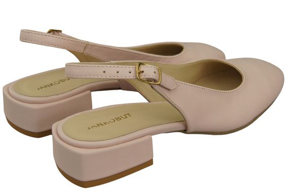 Dámská obuv Sandály Pink Powder Flat Heel Natural Leather 206 ElitaBut