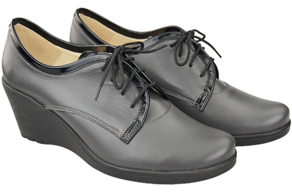 Obuv Dámské vysoké podpatky z přírodní kůže Graphite 181 ElitaBut