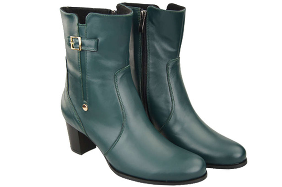 Dámské kozačky Malachite zateplené přírodní kůže 882 Z ElitaBut