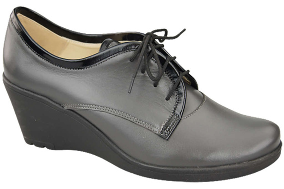 Obuv Dámské vysoké podpatky z přírodní kůže Graphite 181 ElitaBut