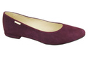 Dámské boty Ballerina Bordo leather Suede leather 131 ElitaBut