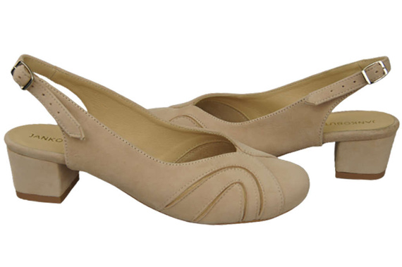 Dámská obuv Sandály přírodní kůže Semišové růžové Powder 842 Z ElitaBut