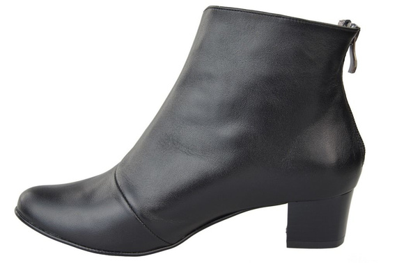 Dámská obuv Přírodní kožené boty Black 987 ElitaBut