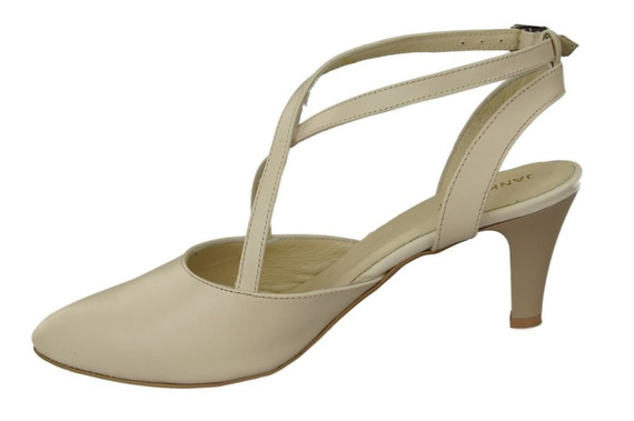 Dámské sandály Beige Natural Leather 129 ElitaBut
