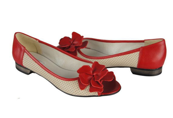 Dámské baletní boty z přírodní kůže 710 ElitaBut