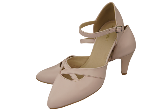 Dámské sandály Powder Pink Natural Leather 151 ElitaBut