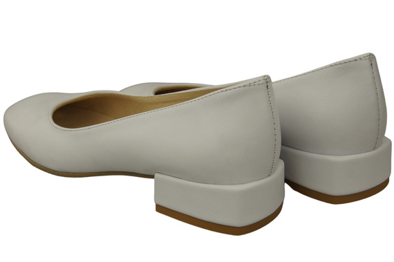 Pohodlná dámská obuv White Flats Natural Leather 204 ElitaBut