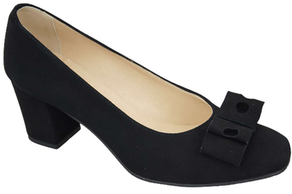 Dámská obuv Černá semišová kůže 163 ElitaBut